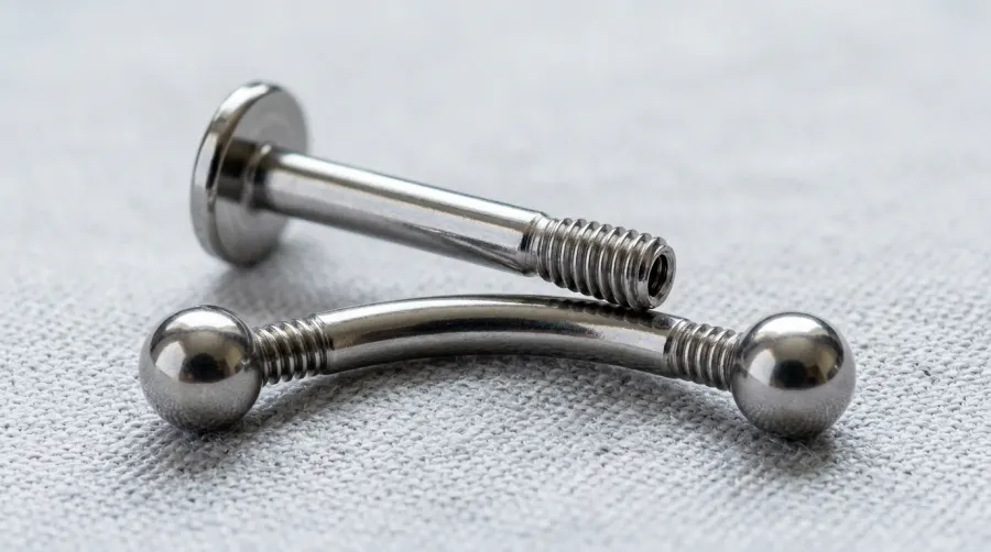 Tytanowa biżuteria startowa do piercingu wargi