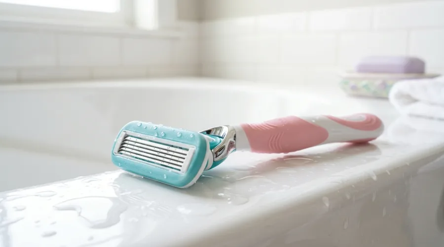 Wieloostrzowa maszynka z paskiem nawilżającym do bezpiecznego golenia