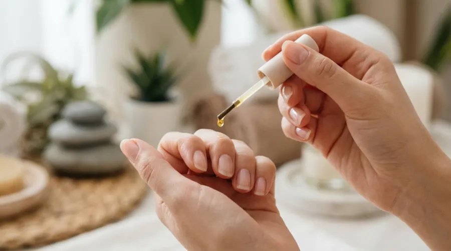 Zdrowe i lśniące paznokcie po kuracji serum olejowym