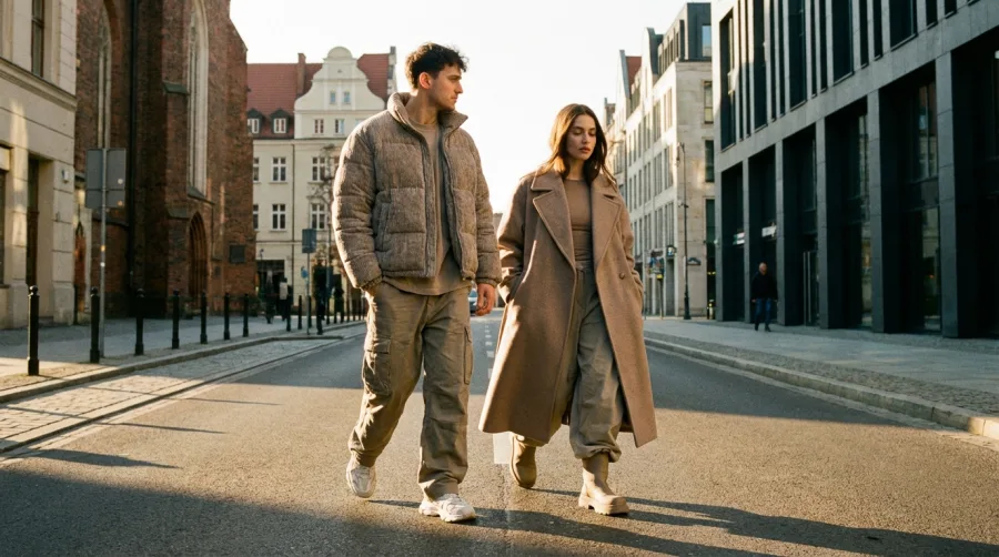 Polskie marki streetwearowe premium na ulicach dużego miasta