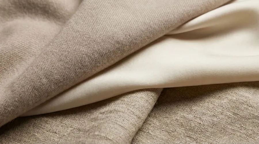 Faktura naturalnych materiałów w neutralnej palecie kolorów
