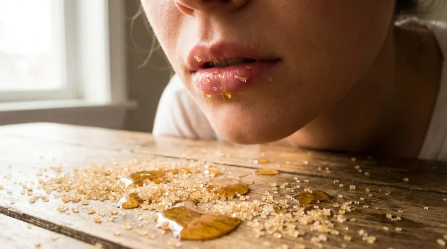 Gładkie nawilżone usta i naturalne składniki do peelingu