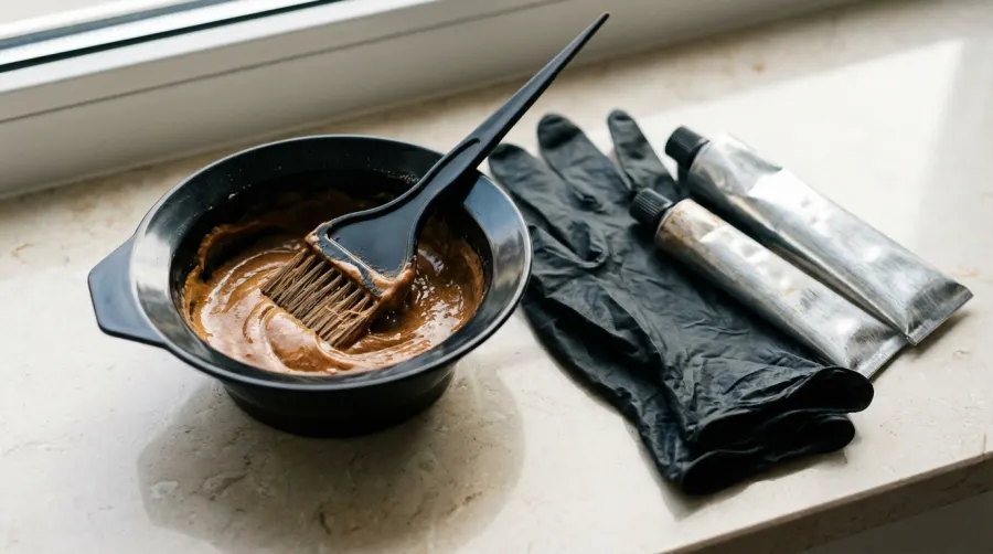 Akcesoria i preparaty do domowej zmiany odcienia włosów