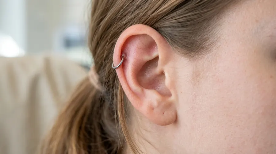 Etapy gojenia przekłucia chrząstki ucha