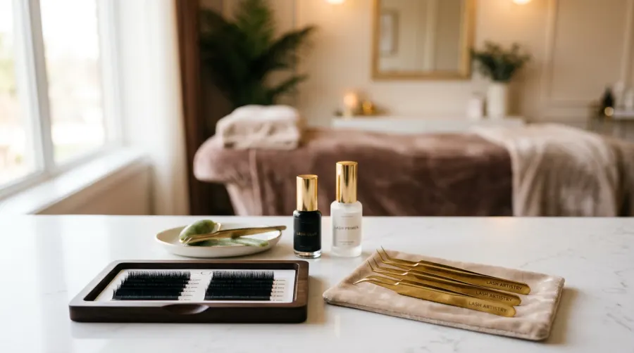 Profesjonalne materiały i akcesoria do stylizacji rzęs