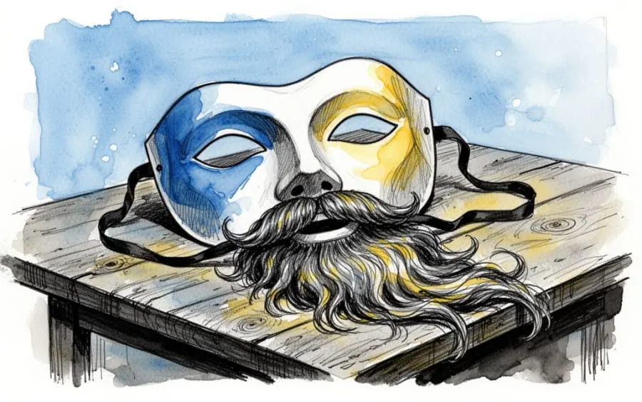 maska z brodą psychologia snu