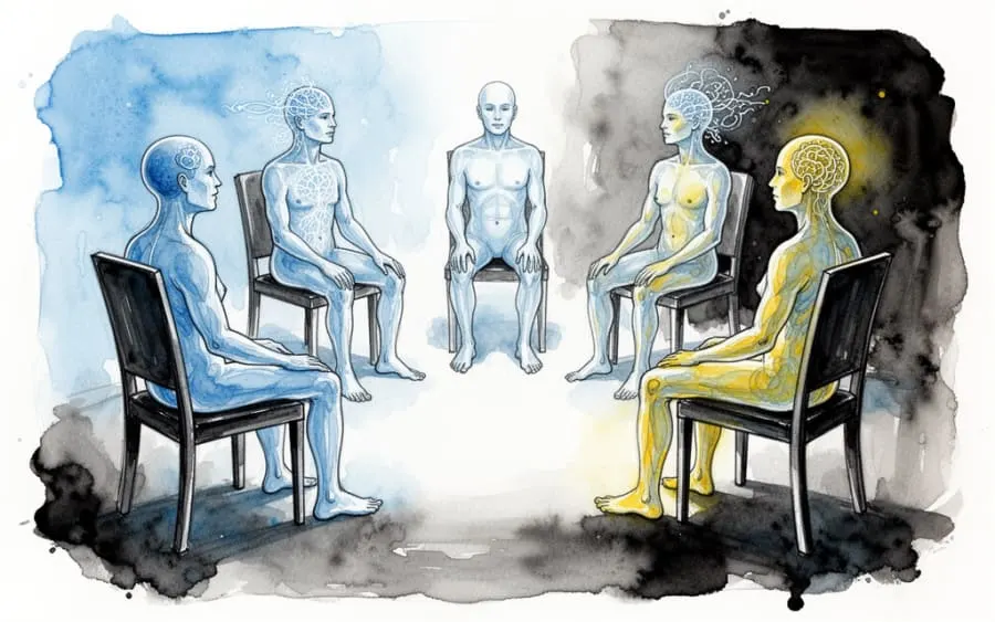 Symboliczne postacie gości jako aspekty psychiki