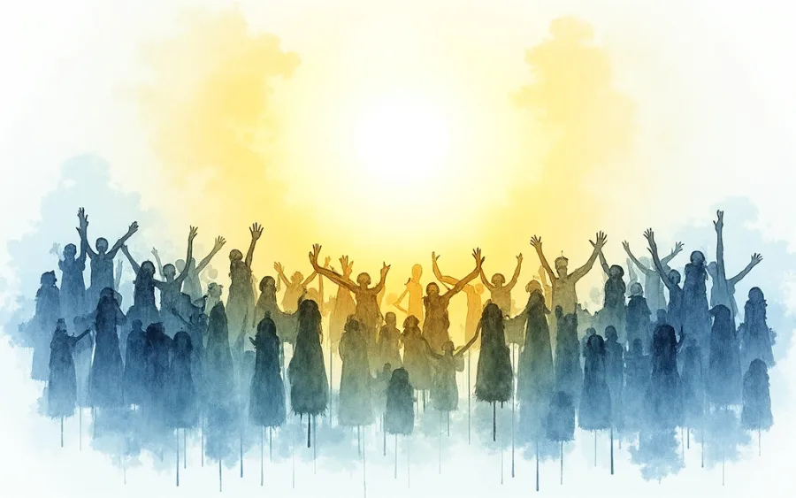 Sen o chórze symbolizujący harmonię i współpracę