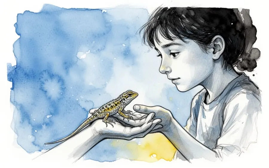 Sennik reakcja na jaszczurkę emocje