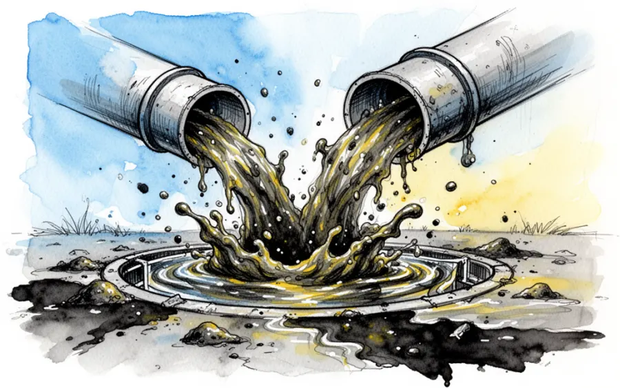 wybijające szambo awaria hydrauliczna sennik