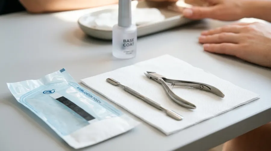 Sterylne narzędzia kosmetyczne chroniące przed infekcjami podczas manicure