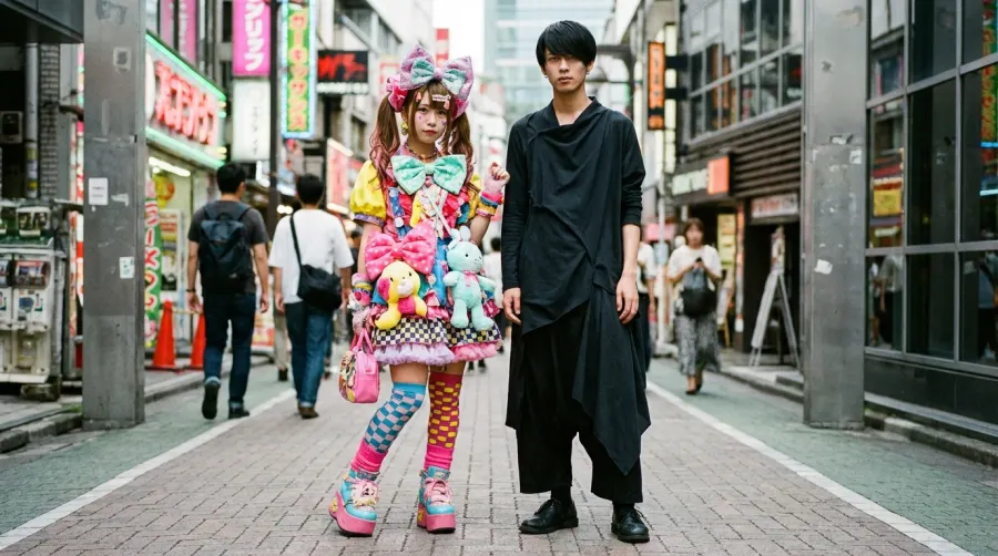 Porównanie awangardowego stylu Harajuku i japońskiego minimalizmu