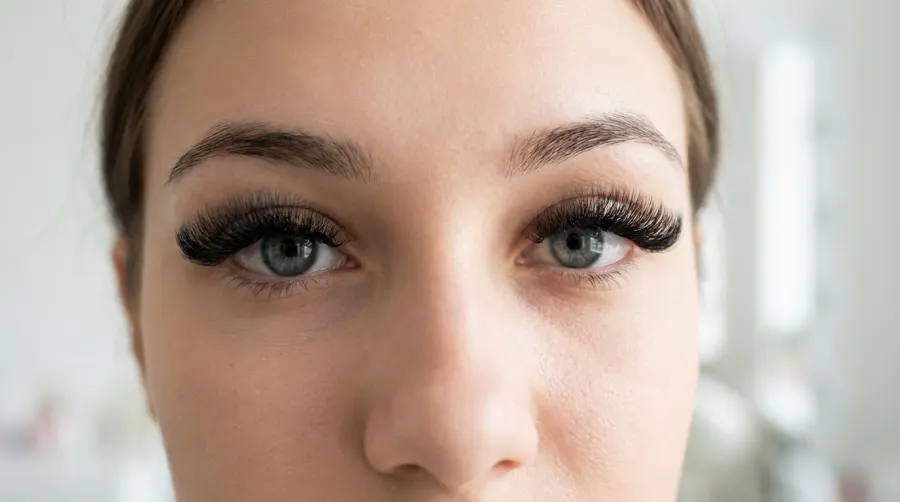 Efekt gęstych rzęs po zabiegu metodą objętościową