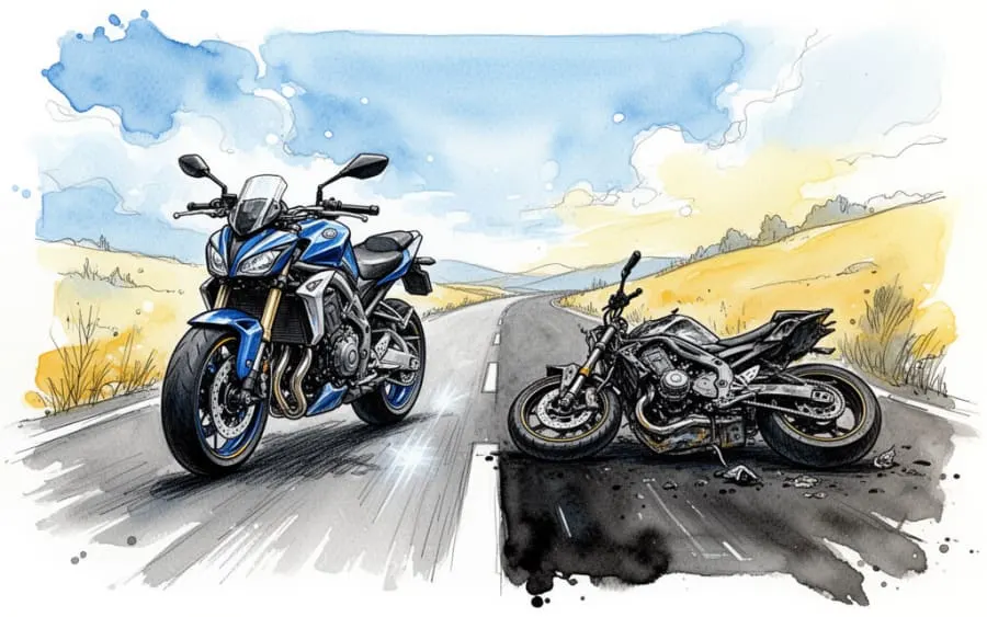 Różne scenariusze snu o motocyklu wypadek kupno