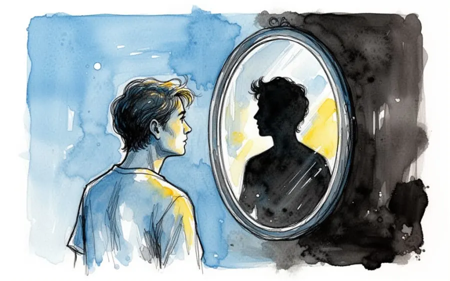Odbicie znajomego w lustrze psychologia snu